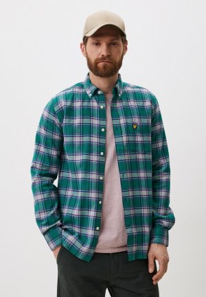 Рубашка Lyle & Scott Check Flannel Shirt. Цвет: зеленый