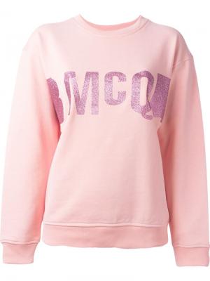 Hologram Logo print sweatshirt McQ Alexander McQueen. Цвет: розовый и фиолетовый