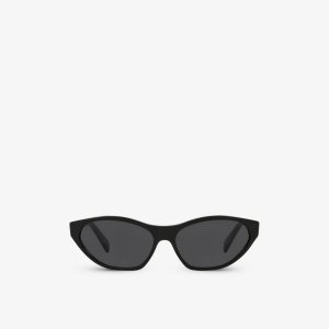 CL000371 CL40251U солнцезащитные очки из ацетата черепаховой расцветки «кошачий глаз» Celine, черный CELINE