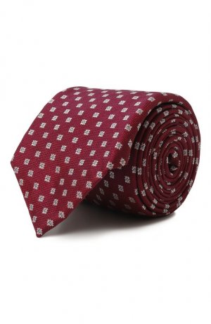 Шелковый галстук BOSS. Цвет: розовый