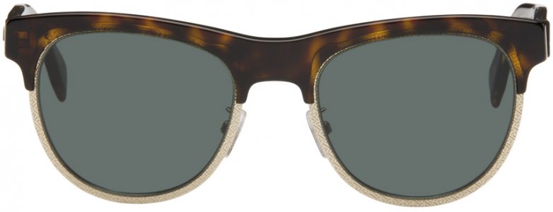 Коричневые солнцезащитные очки для путешествий Fendi