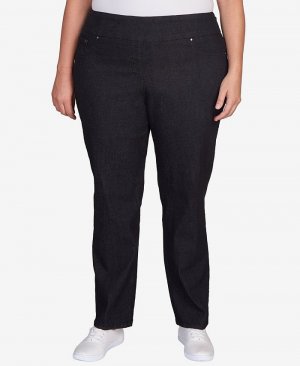 Джинсовые брюки больших размеров без застежки , черный Ruby Rd.