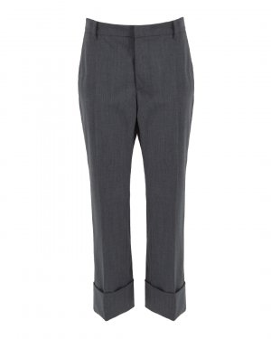 Укороченные широкие брюки № 21. Цвет: серый