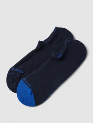 Носки-кроссовки с этикеткой, в упаковке 2 шт., модель Dip Toe , темно-синий Scotch & Soda