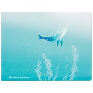 Обложка на зачетную книжку Океан Kawaii Factory. Цвет: бирюзовый