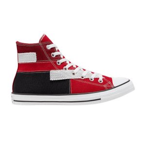 Chuck Taylor All Star High Patchwork - Университетские красные кроссовки унисекс Белый Черный 168591C Converse