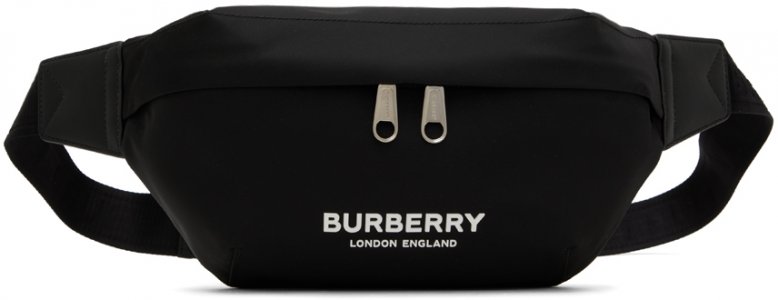 Черная поясная сумка Sonny среднего размера , цвет Black Burberry