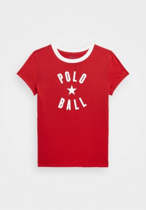 Футболка с принтом BALL , цвет red Polo Ralph Lauren