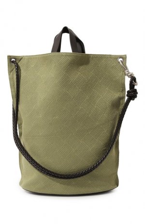 Текстильная сумка Bottega Veneta. Цвет: хаки