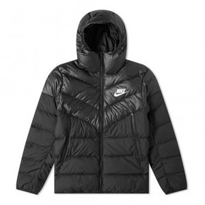 Пуховик hooded Stay Warm Athleisure Casual Sports Down Jacket Black, черный Nike