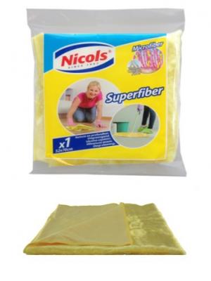 Тряпка для мытья пола СУПЕРФИБРА  70х52см Nicols Nicol's. Цвет: желтый