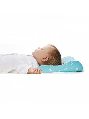 Подушка ортопедическая TRELAX под голову для детей от 1,5 до 3-х лет. Цвет: голубой