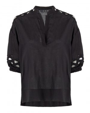Блуза ICONA BY KAOS. Цвет: черный