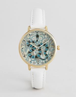 Часы с вышивкой в стиле барокко ASOS DESIGN. Цвет: мульти