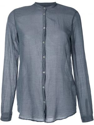 Рубашка с узором Massimo Alba. Цвет: серый
