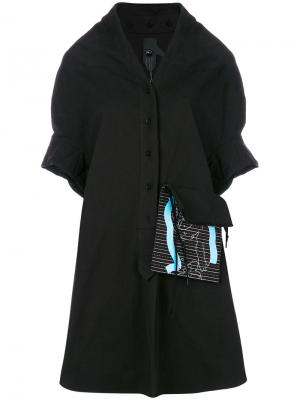 Платье с карманом Bernhard Willhelm. Цвет: чёрный