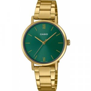 Наручные часы Collection LTP-VT02G-3A, зеленый, золотой CASIO. Цвет: зеленый/золотистый