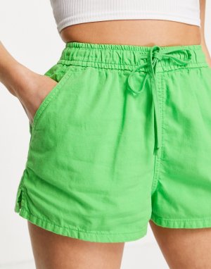 Ярко-зеленые джинсовые шорты-джоггеры от комплекта -Зеленый цвет ASOS DESIGN