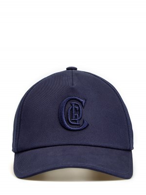 Бейсболка из хлопкового габардина с вышитым логотипом в тон CUDGI. Цвет: синий