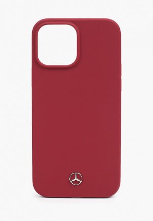 Чехол для iPhone Mercedes-Benz 13 Pro Max, Liquid silicone Hard Red. Цвет: бордовый