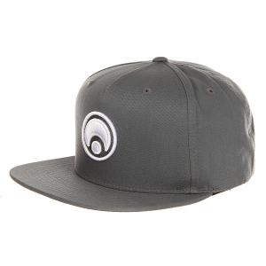 Бейсболка с прямым козырьком Snap Back Hat Standard Charcoal/White Osiris. Цвет: серый