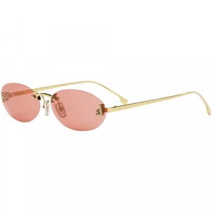 Солнцезащитные очки FENDI, золотой Fendi. Цвет: золотистый/red