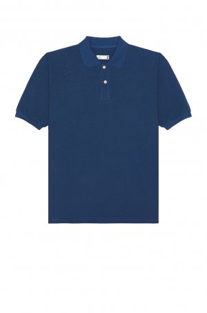 Поло Cotton Pique Jersey Big Shirt, синий Ts(S)