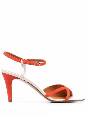 Colour-block asymmetric sandals Michel Vivien. Цвет: оранжевый