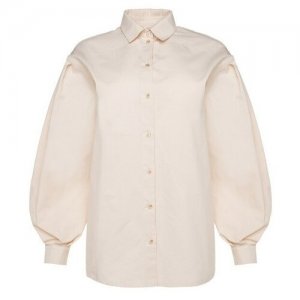 Рубашка , размер 48/170, белый Minaku. Цвет: белый/бежевый