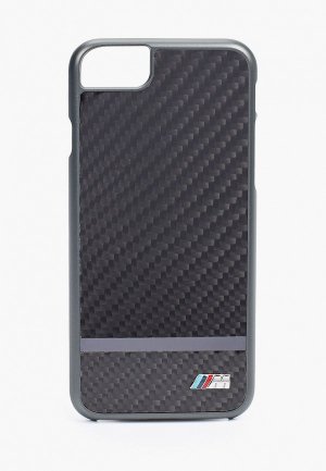 Чехол для iPhone BMW 8 / SE 2020, M-Collection Matte stripe Carbon/Aluminium Gunmetal. Цвет: черный