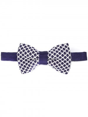 Diamond-jacquard bow tie Eredi Chiarini. Цвет: синий