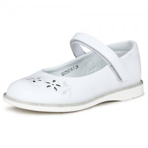 Туфли детские для девочек GZZS21S-7 размер 25, белый Alessio Nesca. Цвет: белый