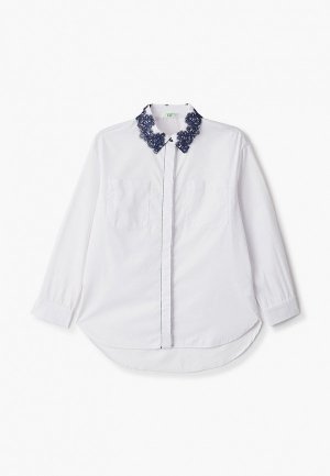 Рубашка Lik Fashion. Цвет: белый