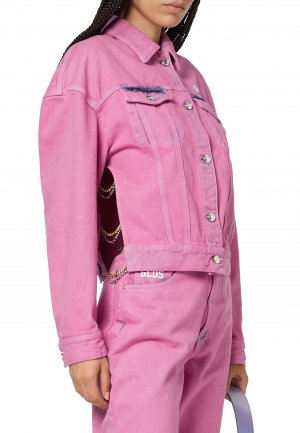 Джинсовая куртка GCDS. Цвет: розовый