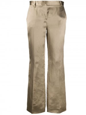 LAutre Chose укороченные брюки с эффектом металлик L'Autre. Цвет: коричневый