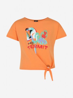 Футболка для девочек , Оранжевый Termit. Цвет: оранжевый