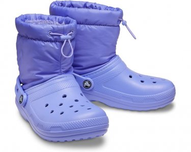 Ботинки Classic Lined Neo Puff Boot, цвет Digital Violet Crocs