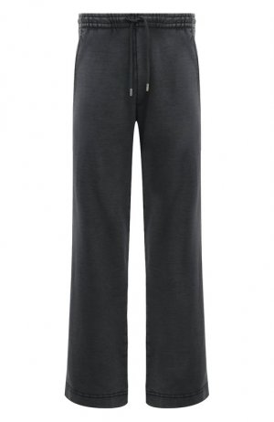 Хлопковые брюки Dries Van Noten. Цвет: серый