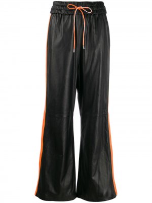 Расклешенные брюки с лампасами Manokhi. Цвет: черный