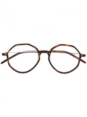 Round-frame glasses Delirious. Цвет: коричневый