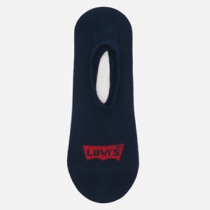 Комплект носков Levis 3-Pack Footie High Rise Levi's. Цвет: синий