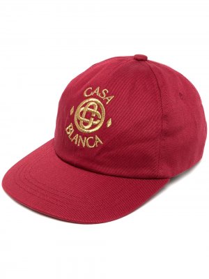 Бейсболка с вышитым логотипом Casablanca. Цвет: красный