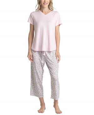 Женские 3-шт. пижамный комплект из футболки, брюк и шорт , мульти Muk Luks