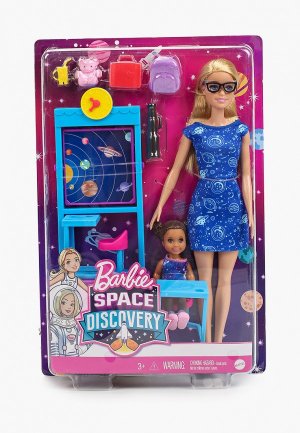 Кукла Barbie Учитель космонавтики с куклой Барби и ребенком. Цвет: разноцветный