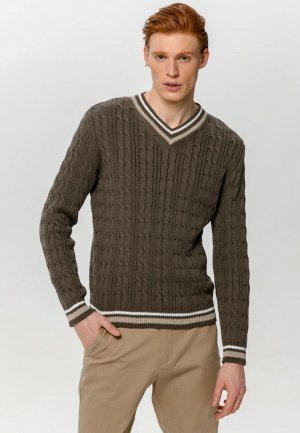 Пуловер Scandica Alex. Цвет: коричневый