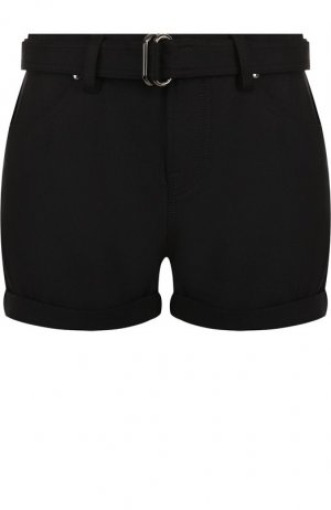 Однотонные шелковые мини-шорты с поясом Tom Ford. Цвет: чёрный