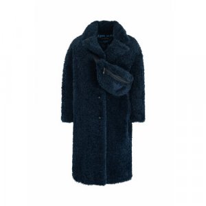 Пальто , размер 46, синий EMPORIO ARMANI. Цвет: синий/темно-синий