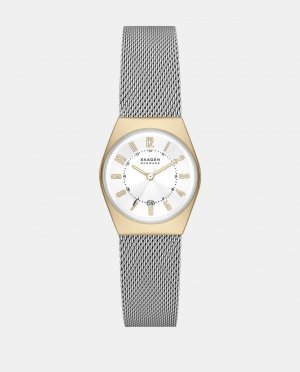 Экологичные женские часы Grenen Lille SKW3051 со стальной сеткой , серебро Skagen