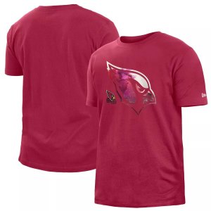 Мужская красная футболка Arizona Cardinals 2022 Sideline Ink Dye New Era