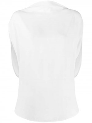 Блузка с квадратным вырезом MM6 Maison Margiela. Цвет: белый
